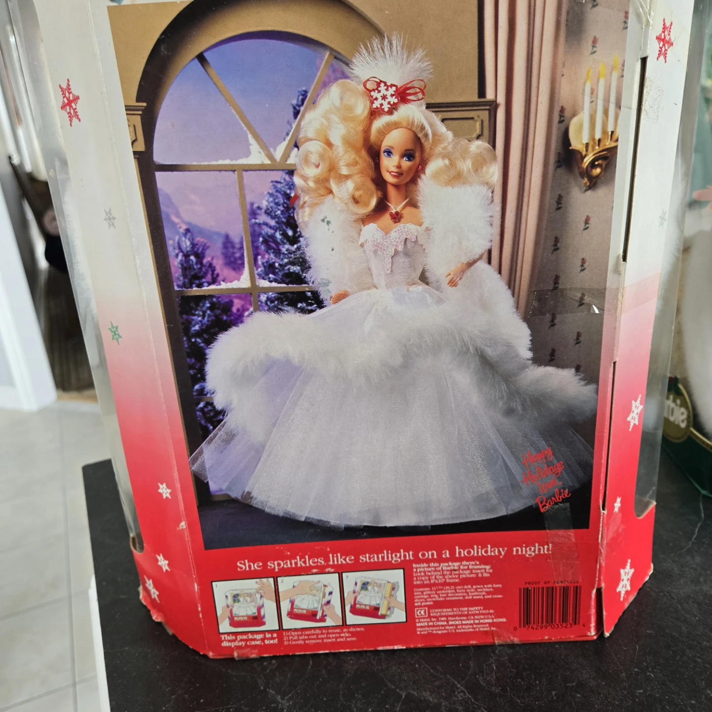 Happy Holidays Barbie Doll 1989 Special Edition - photo 3