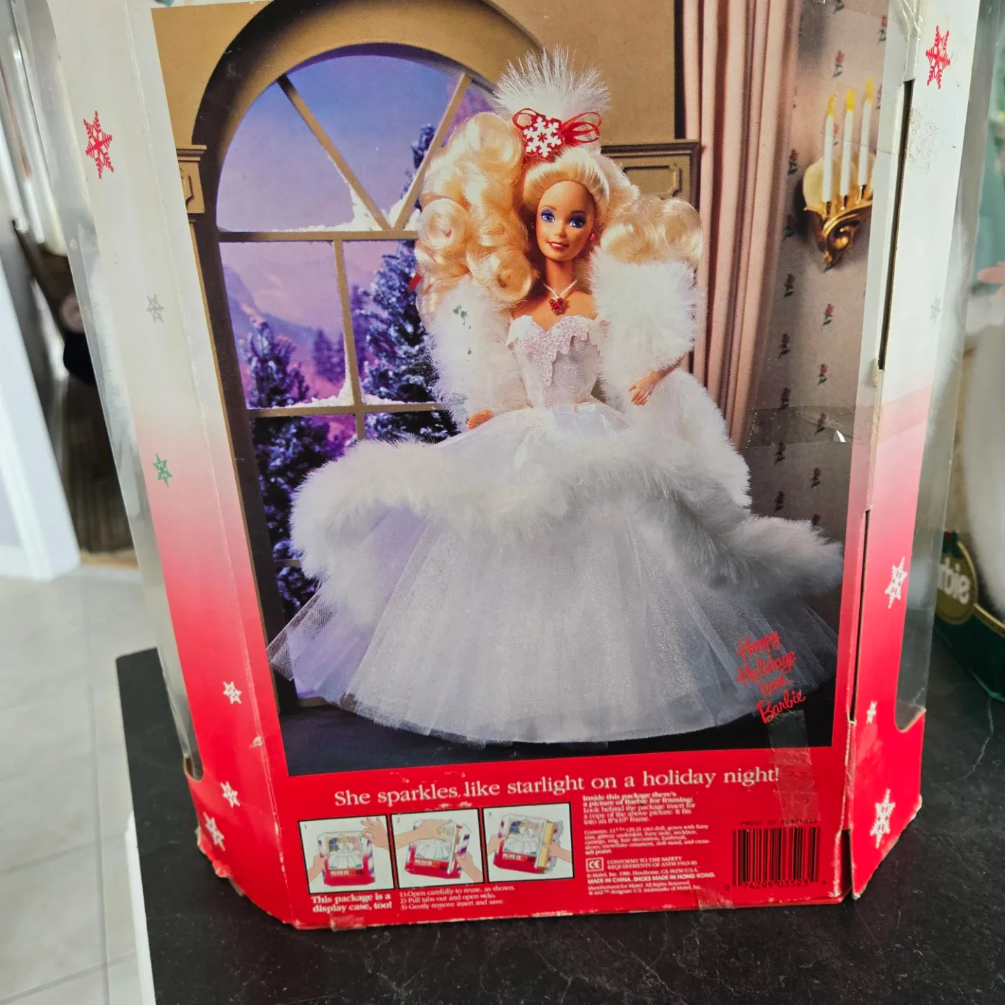 Happy Holidays Barbie Doll 1989 Special Edition - photo 3