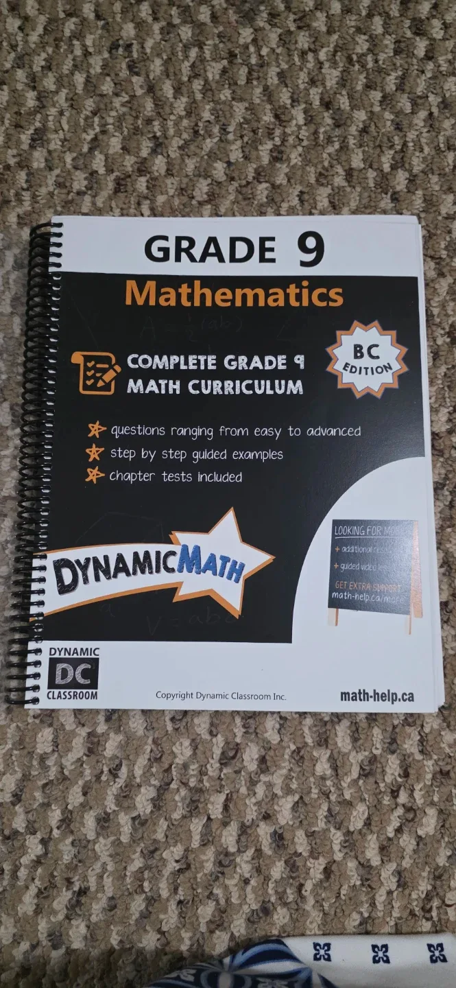 Grade 9 and 10 Mathematics Foundations & Pre-Calculus Textbook