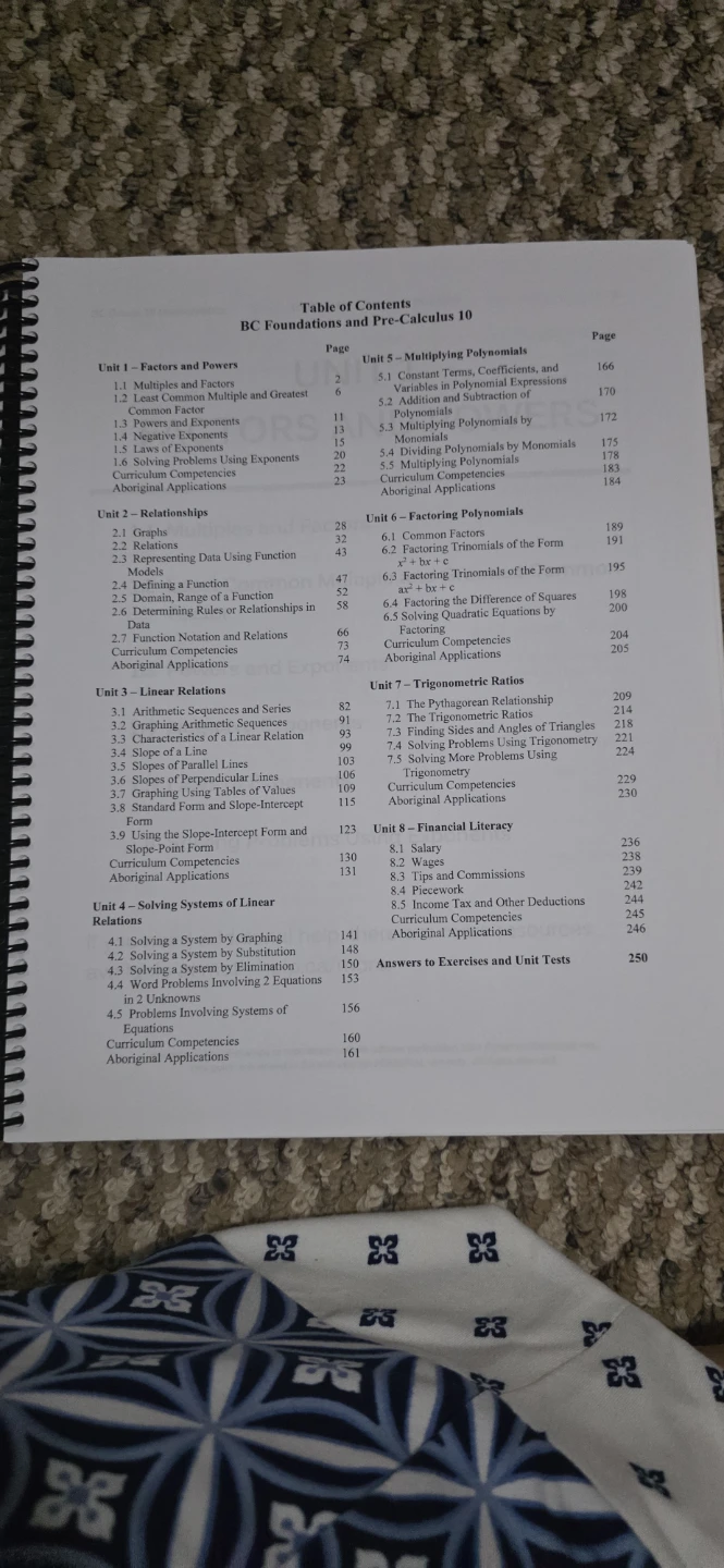 Grade 9 and 10 Mathematics Foundations & Pre-Calculus Textbook - photo 4