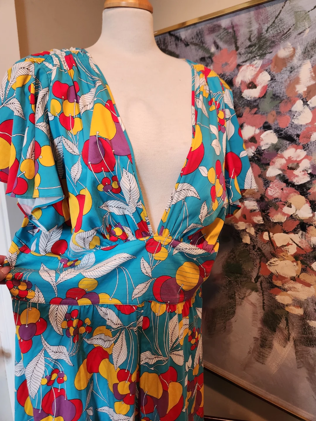 PRETTY PLUS SIZE Floral Print size 2x/ 3x romper new with tags - photo 2