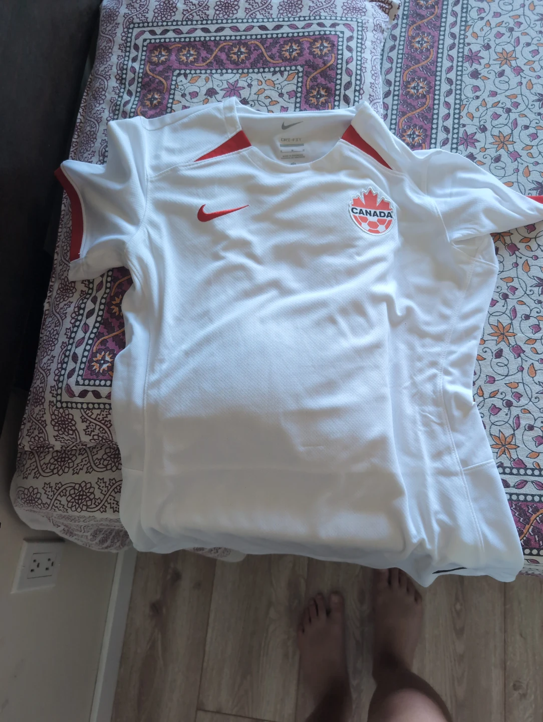 Nike Canada Soccer Jersey white