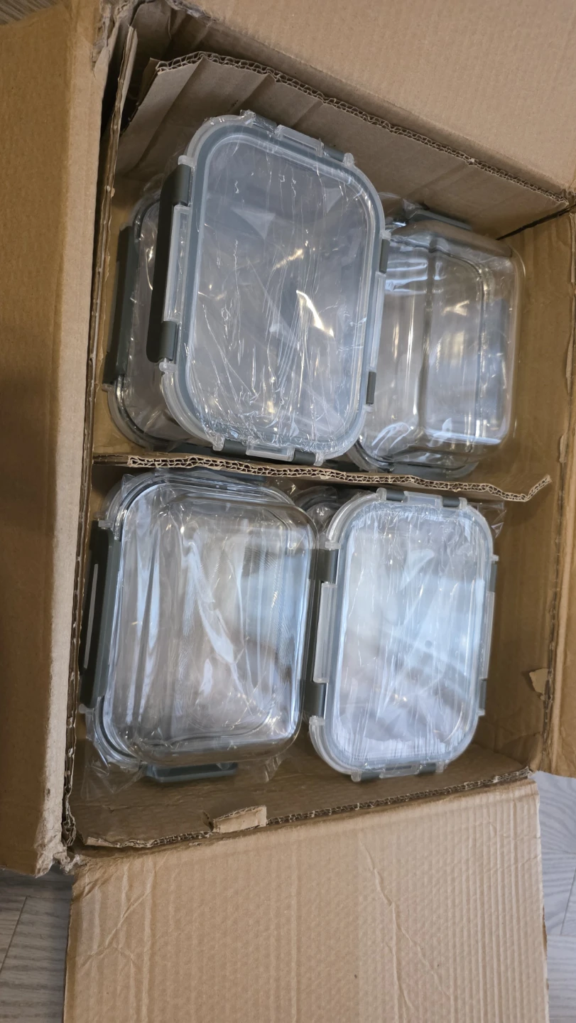 M MCIRCO 8-Pack Glass Food Storage Containers with Lids - photo 2