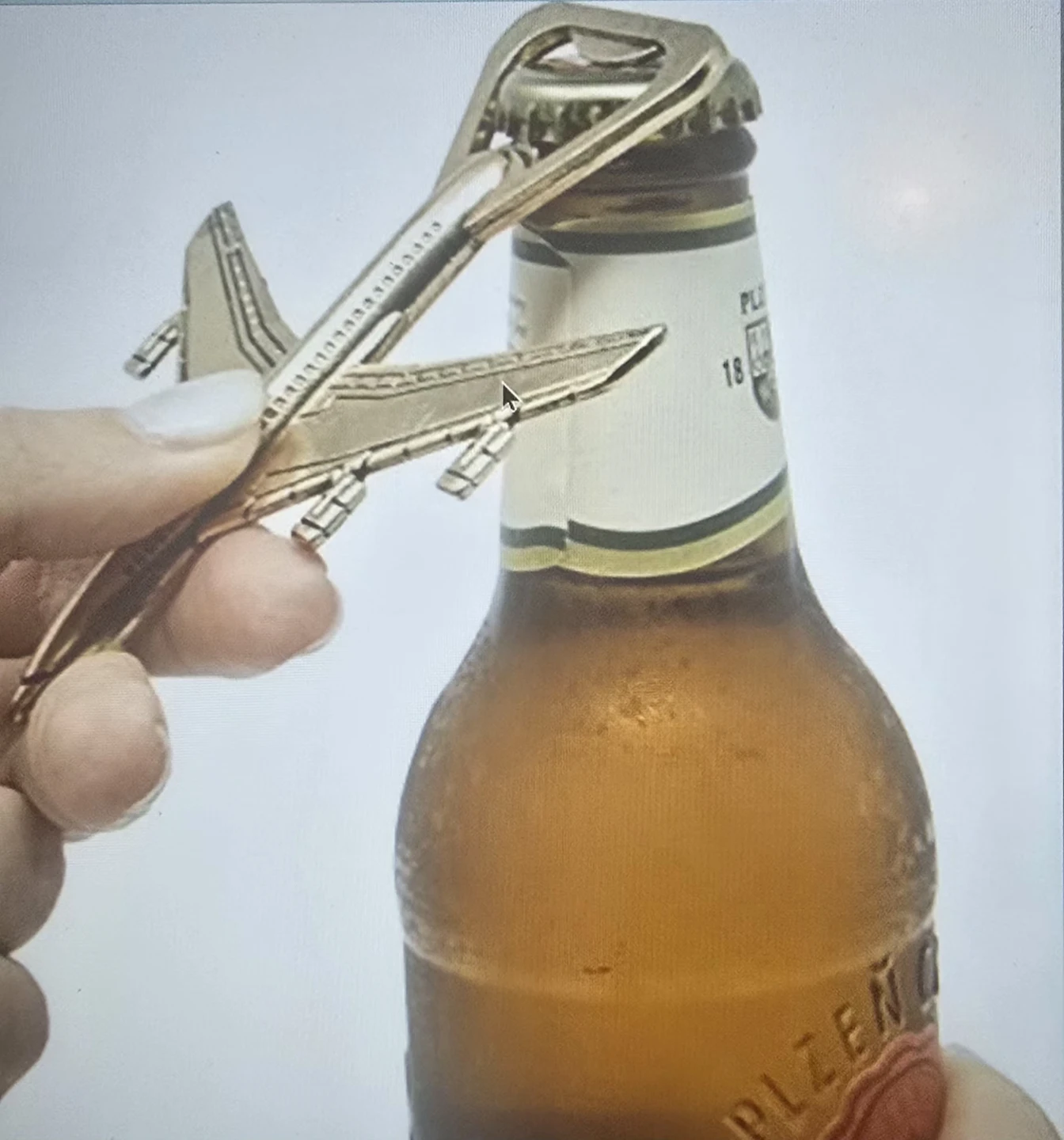 Airplane Shaped Bottle Opener