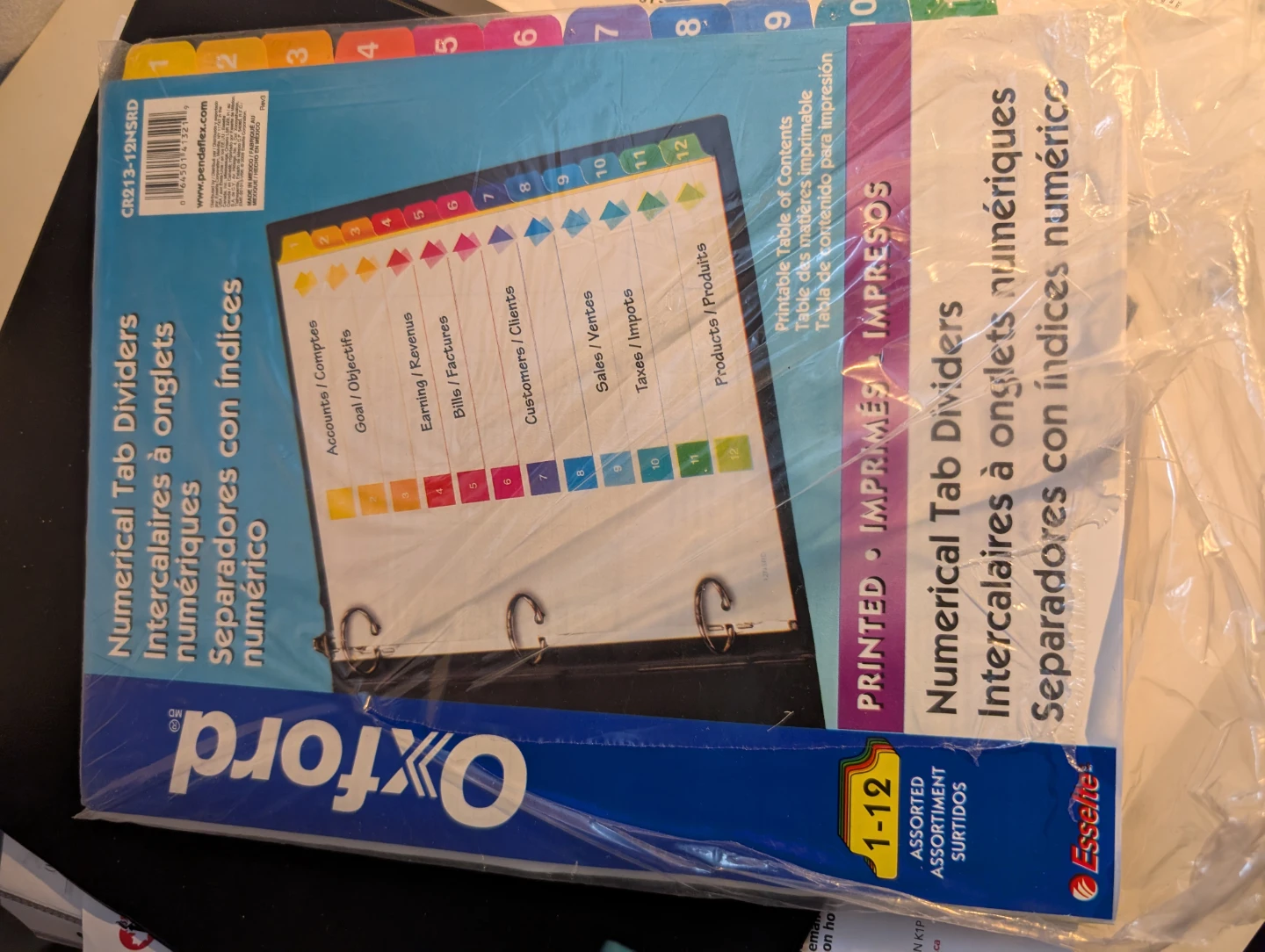 Oxford Numerical Tab Dividers 1-12 - photo 3