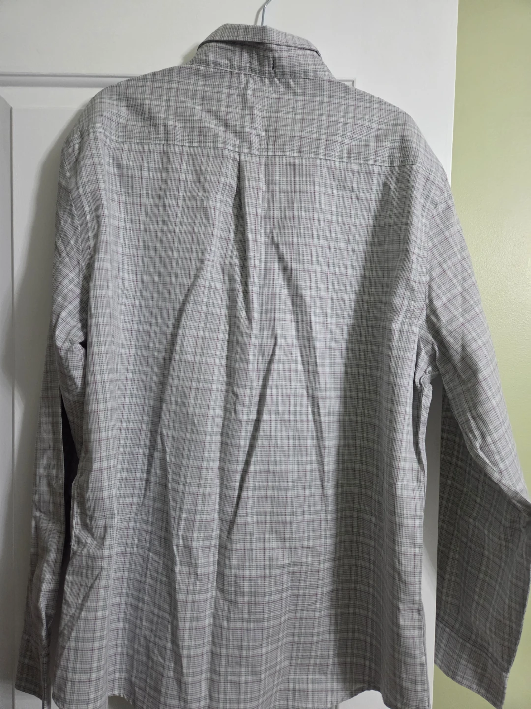 HECHTER PARIS Regular Fit Non-Iron Plaid Dress Shirt - photo 4
