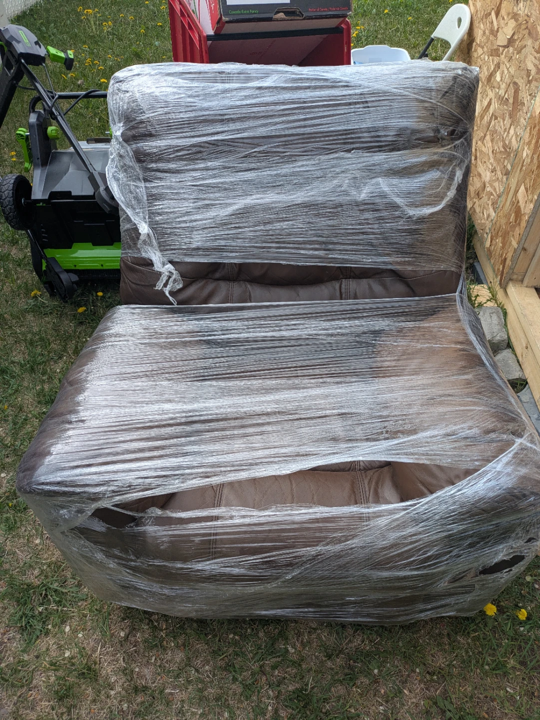 Brown Leather Recliner Chair