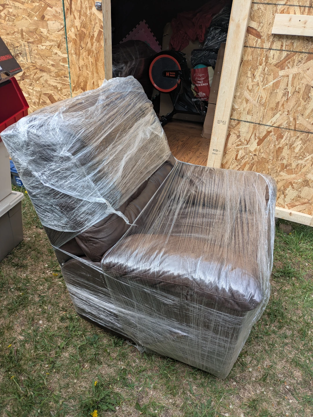 Brown Leather Recliner Chair - photo 2