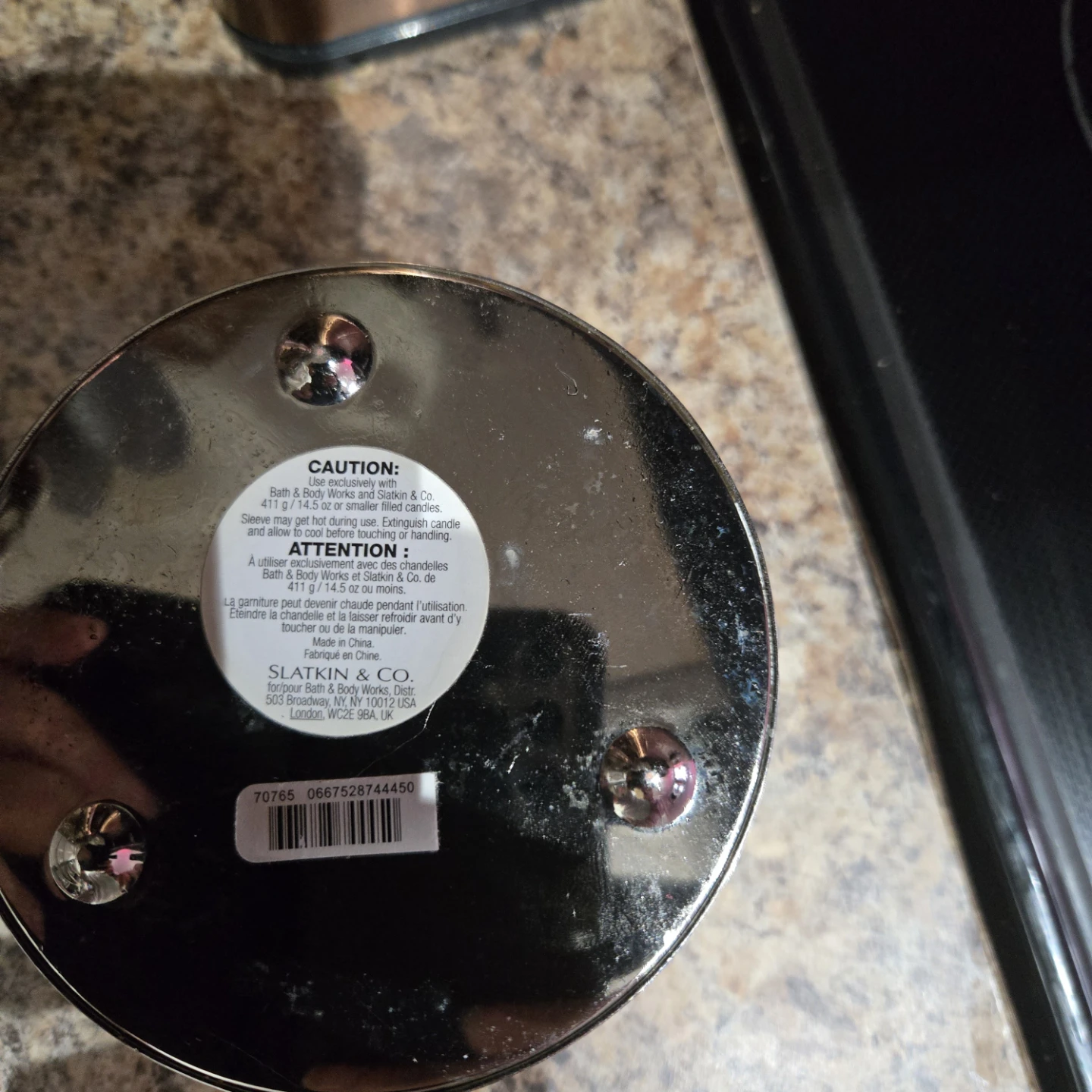 Bath & Body Works Silver Leaf Candle Holder - photo 4
