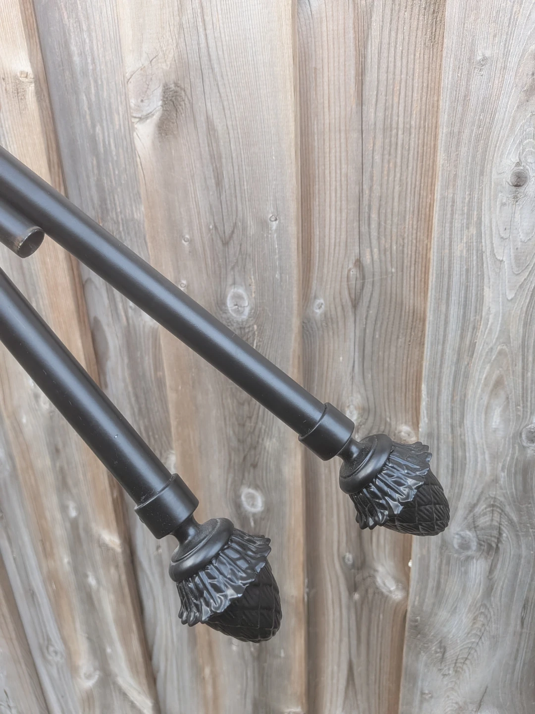 Black Decorative adjustable Curtain Rod - photo 2