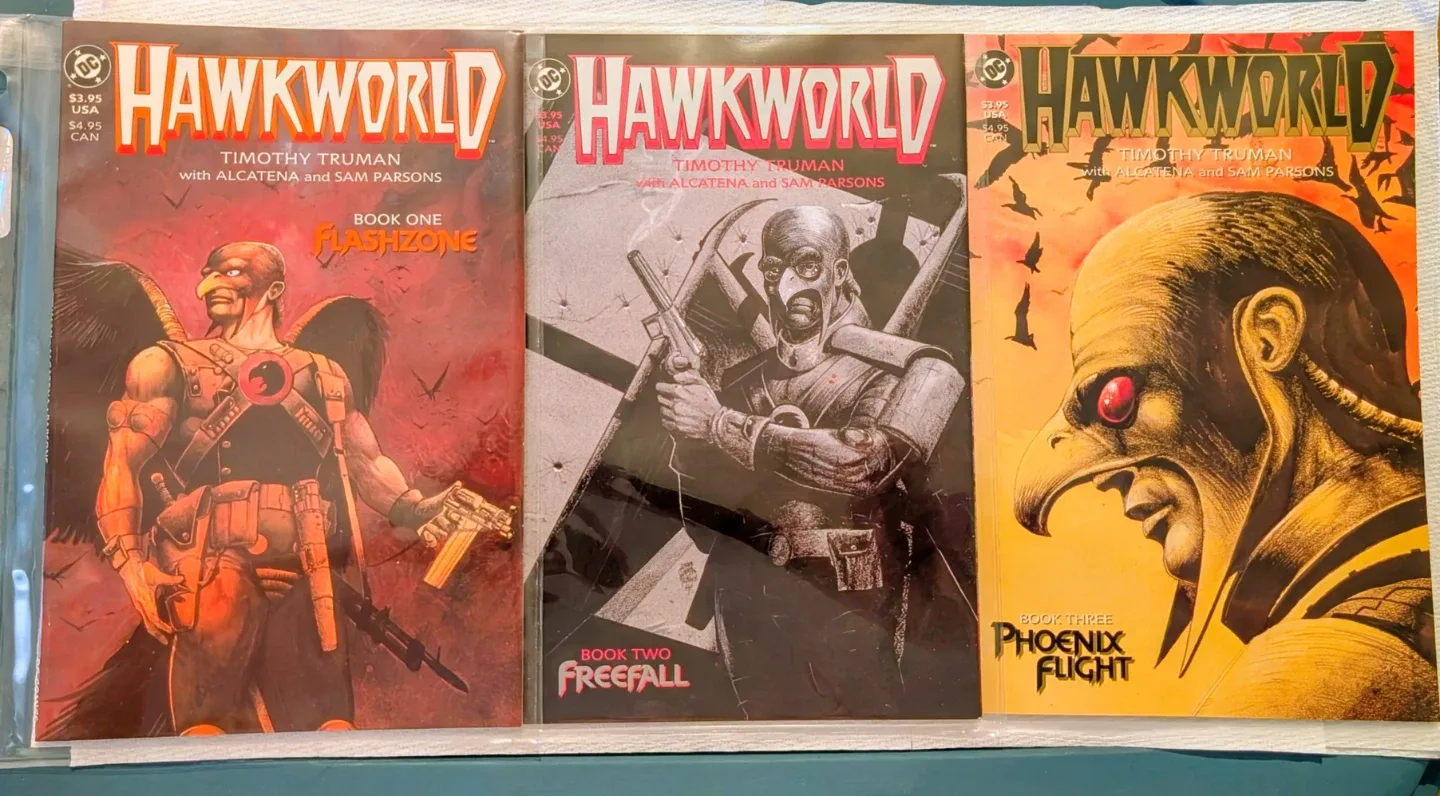 Hawkworld Comic Books - Books One, Two, and Three