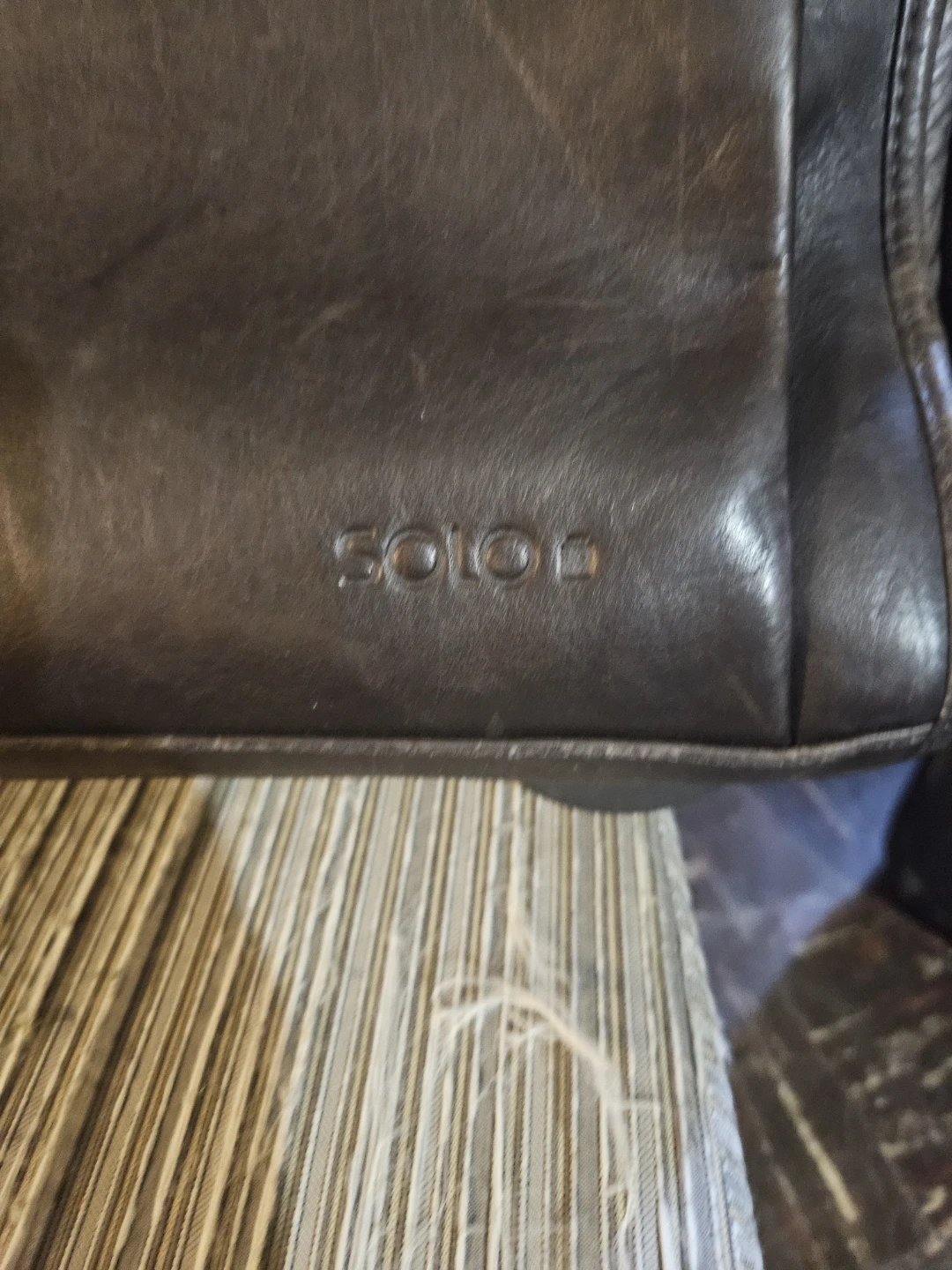 SOLO Rolling Briefcase - Brown Leather - photo 3