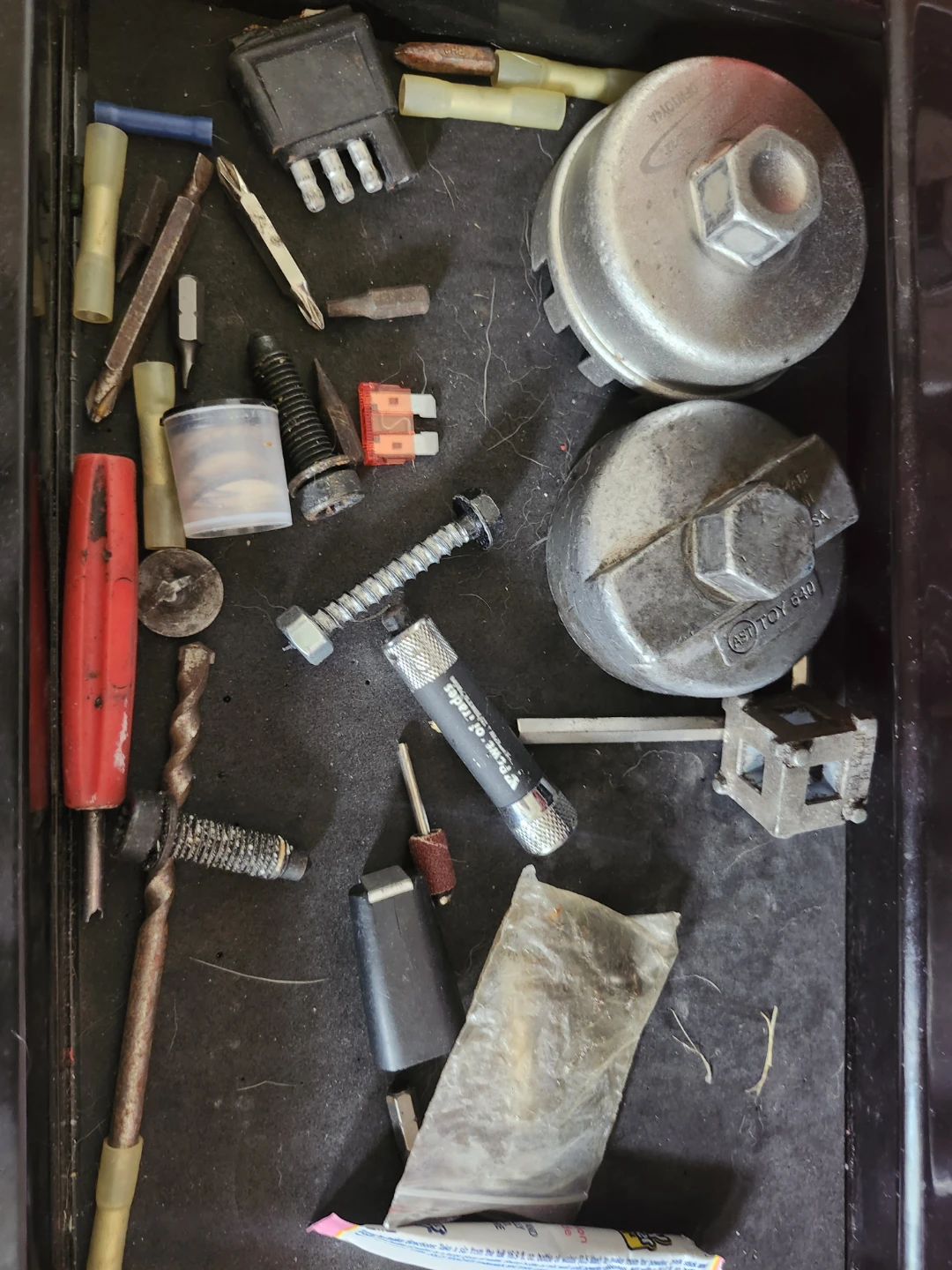 Red 4-Drawer Toolbox with Assorted Tools - photo 4