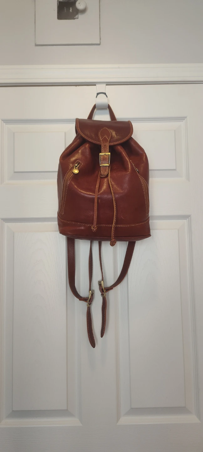 Intalian Genuine Leather Backpack