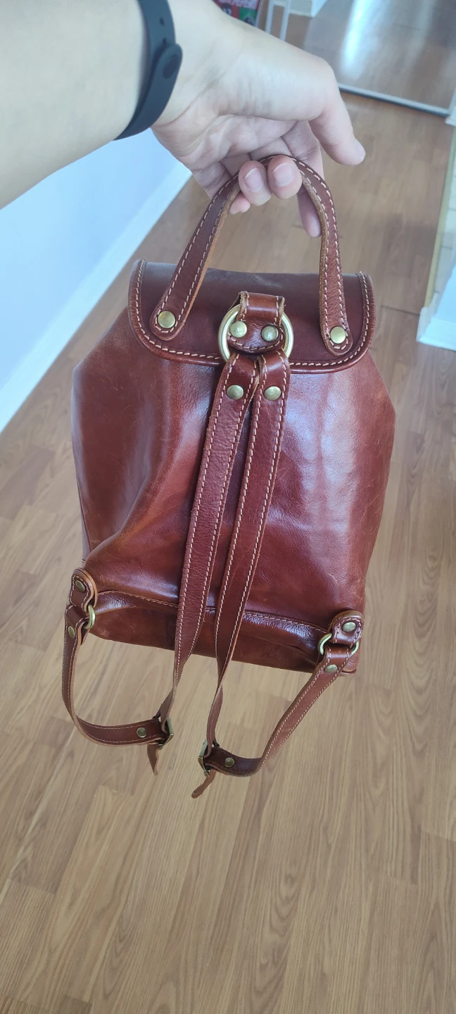 Intalian Genuine Leather Backpack - photo 3