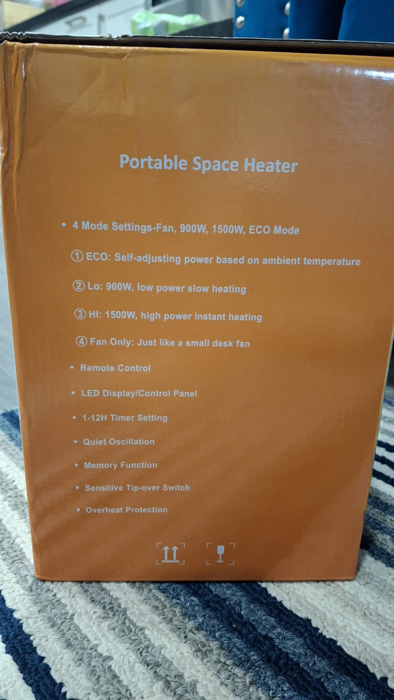 KNKA PTC Portable Space Heater - photo 2