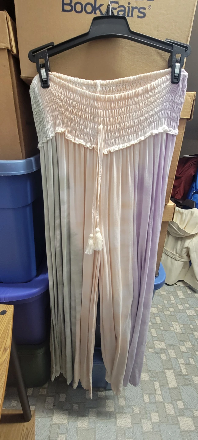 Women's Tie-Dye Smocked Waist Wide Leg Pants