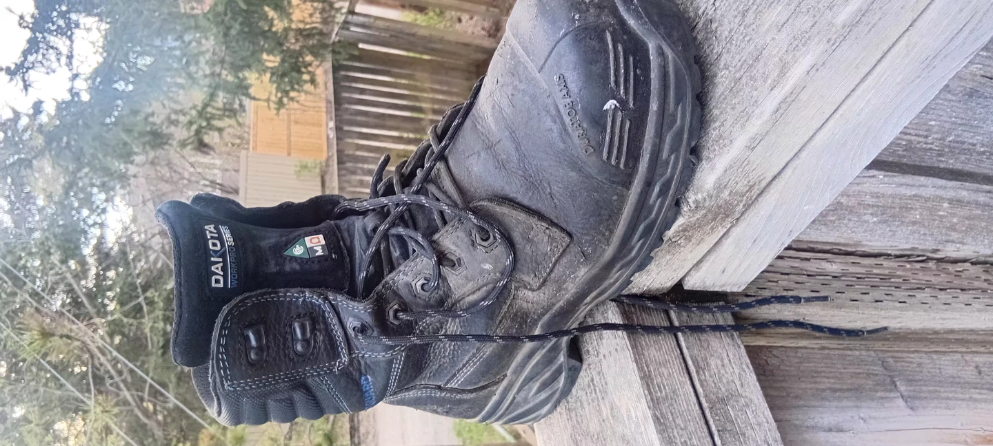 Dakota Workpro Series Black Leather Work Boots