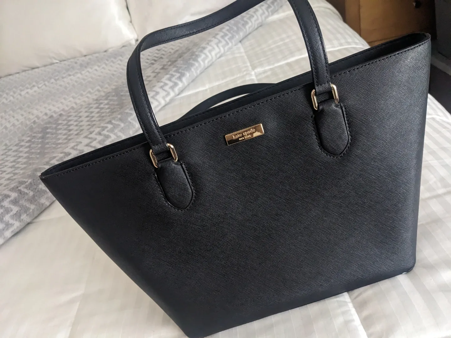 Kate Spade Black Leather Tote Bag - photo 2