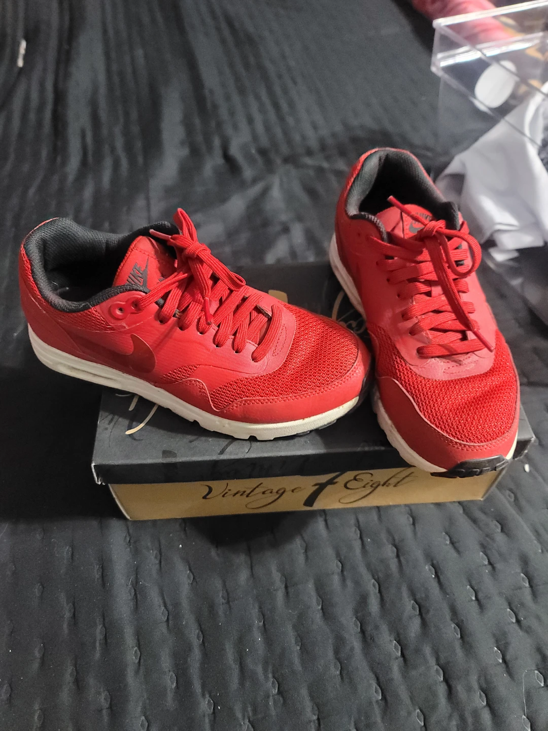 Nike Air Max 1 Red Running Shoes