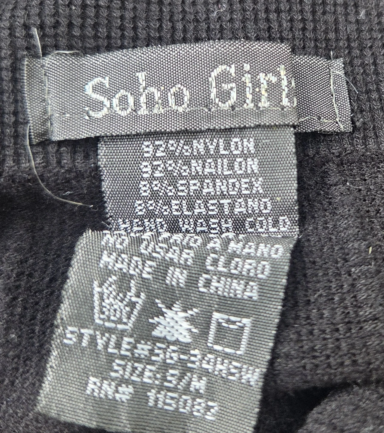Soho Girl Black Cable Knit Leggings Size S/M - photo 4