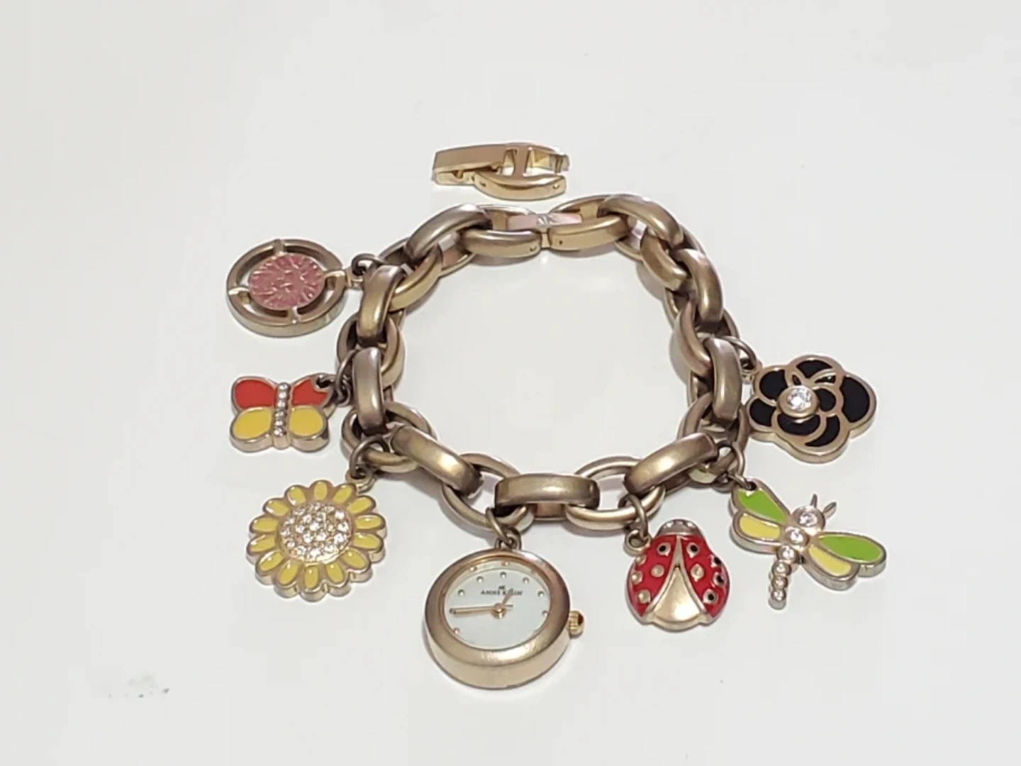 Vtg. Anne Klein charms watch bracelet