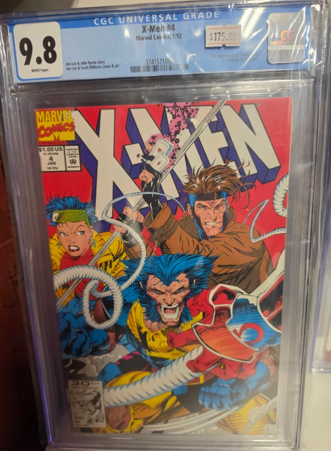 X-Men #4 CGC 9.8 White Pages Marvel Comics 1992