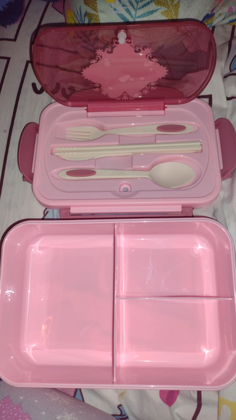 Frozen Elsa & Anna Lunch Box with Cutlery Set - photo 2