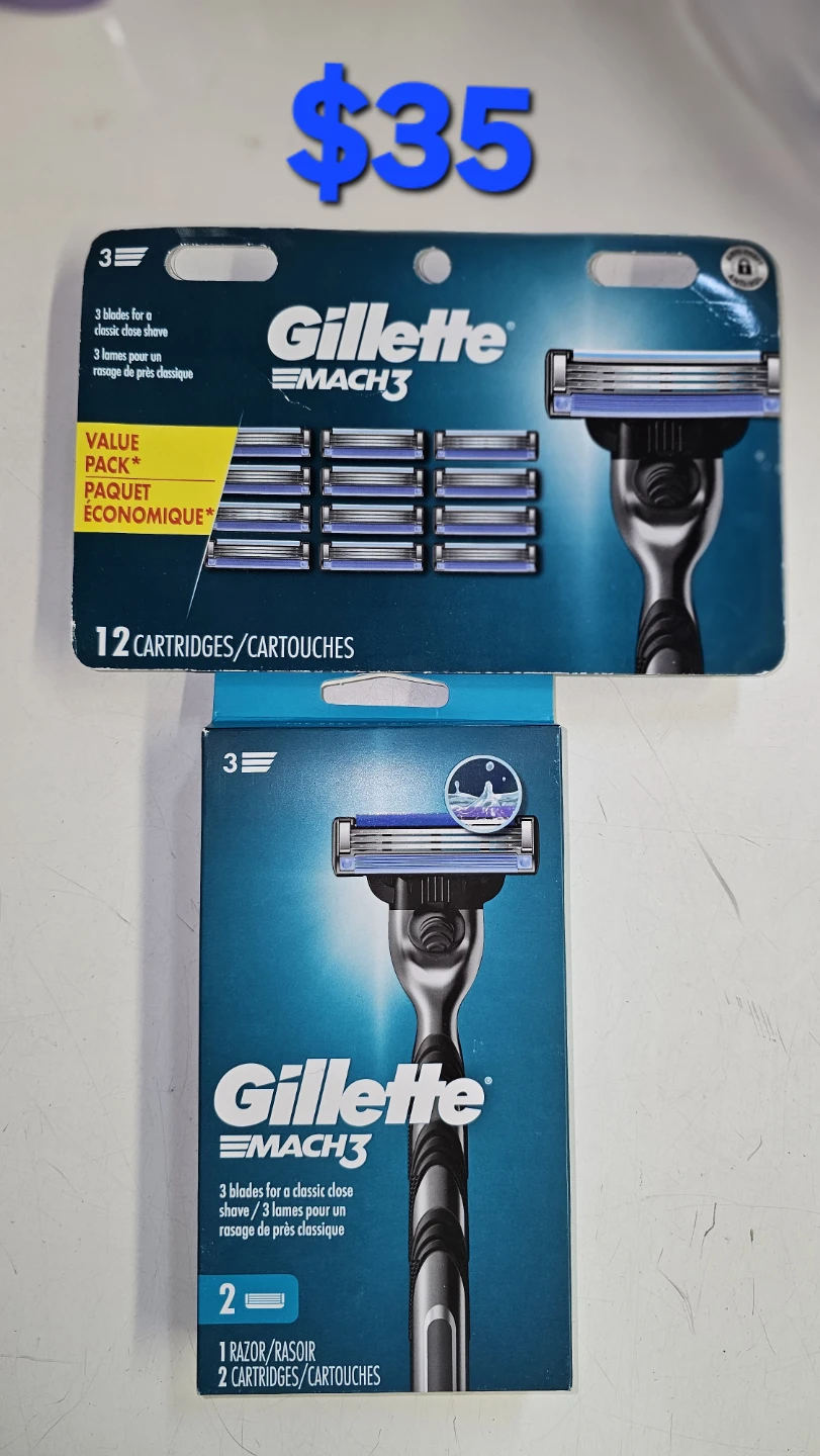 Gillette Mach3 Razor with 12 Replacement Cartridges