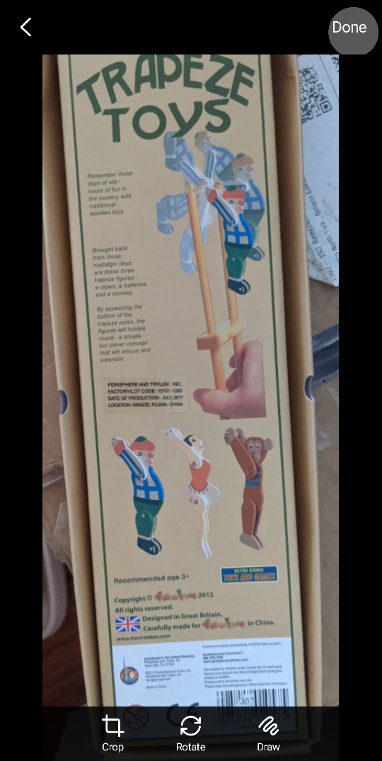 Trapeze Toys Wooden Monkey on Stilts Toy - photo 3