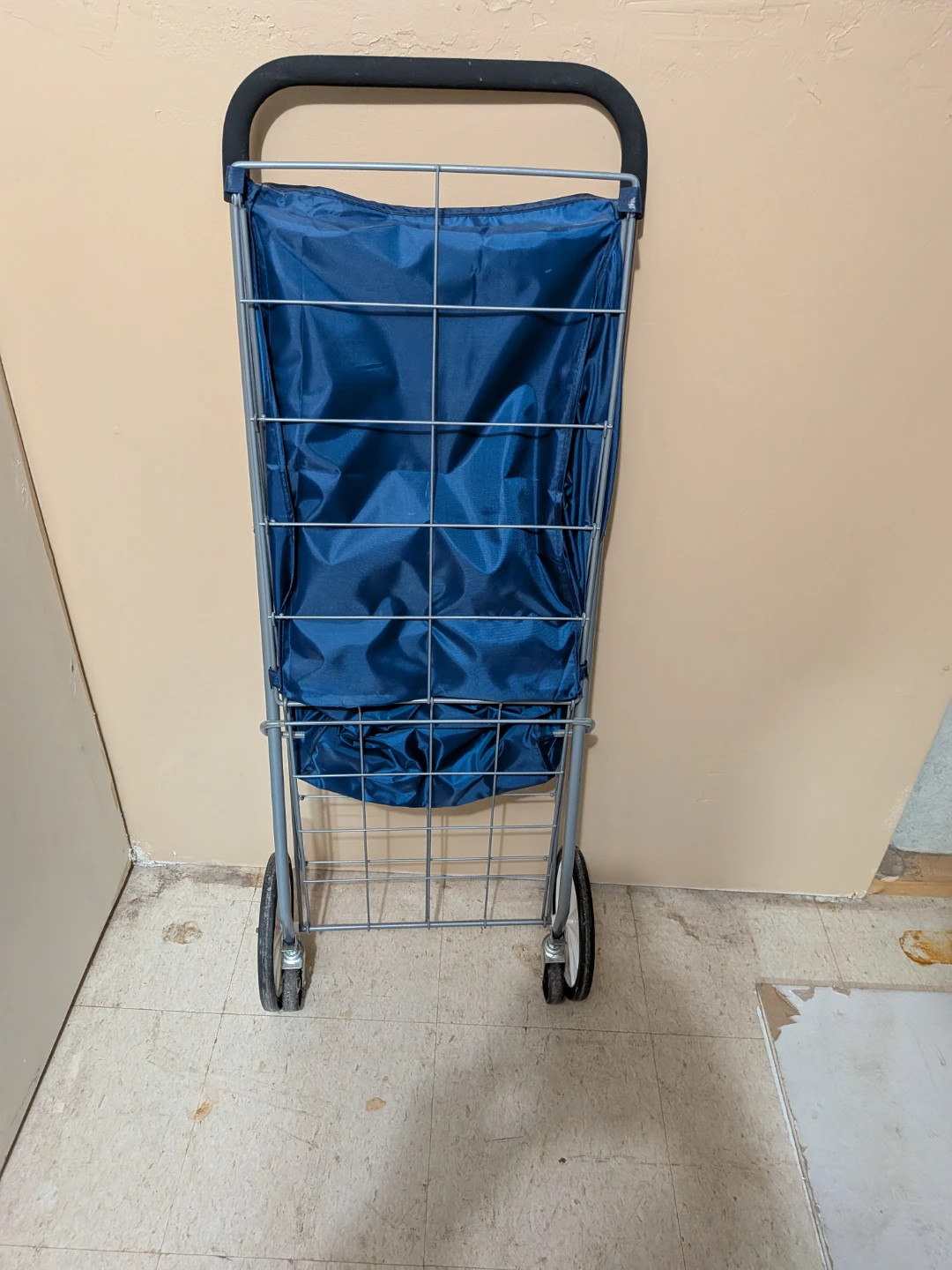 Blue Shopping Cart with Wheels - photo 2