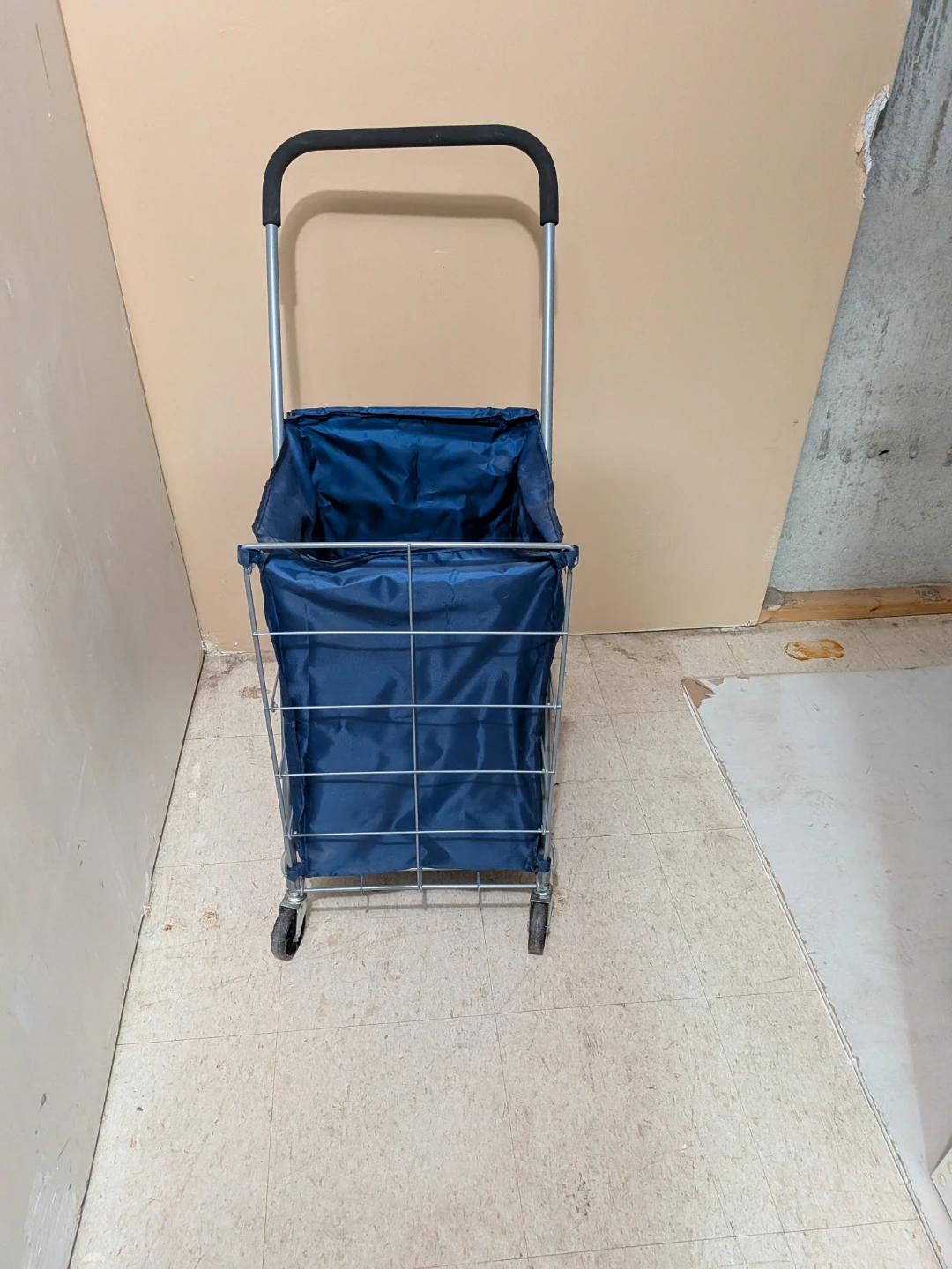 Blue Shopping Cart with Wheels - photo 3