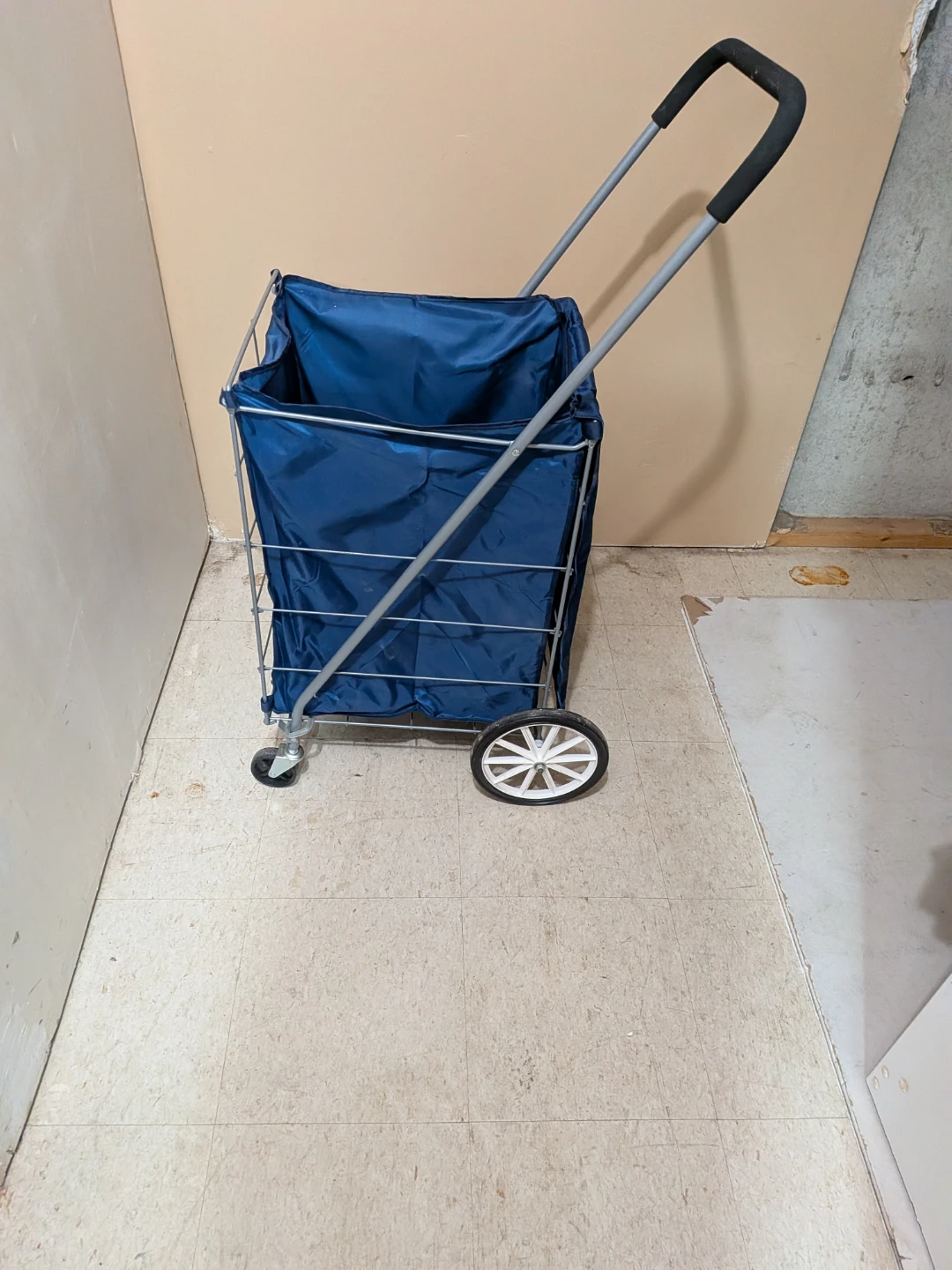 Blue Shopping Cart with Wheels - photo 4