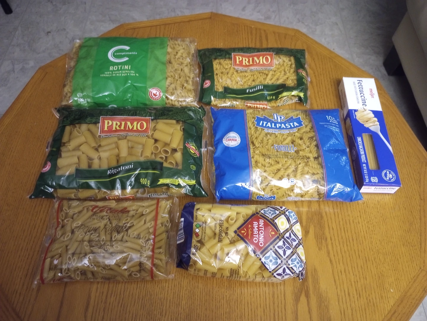 7 Pasta Items