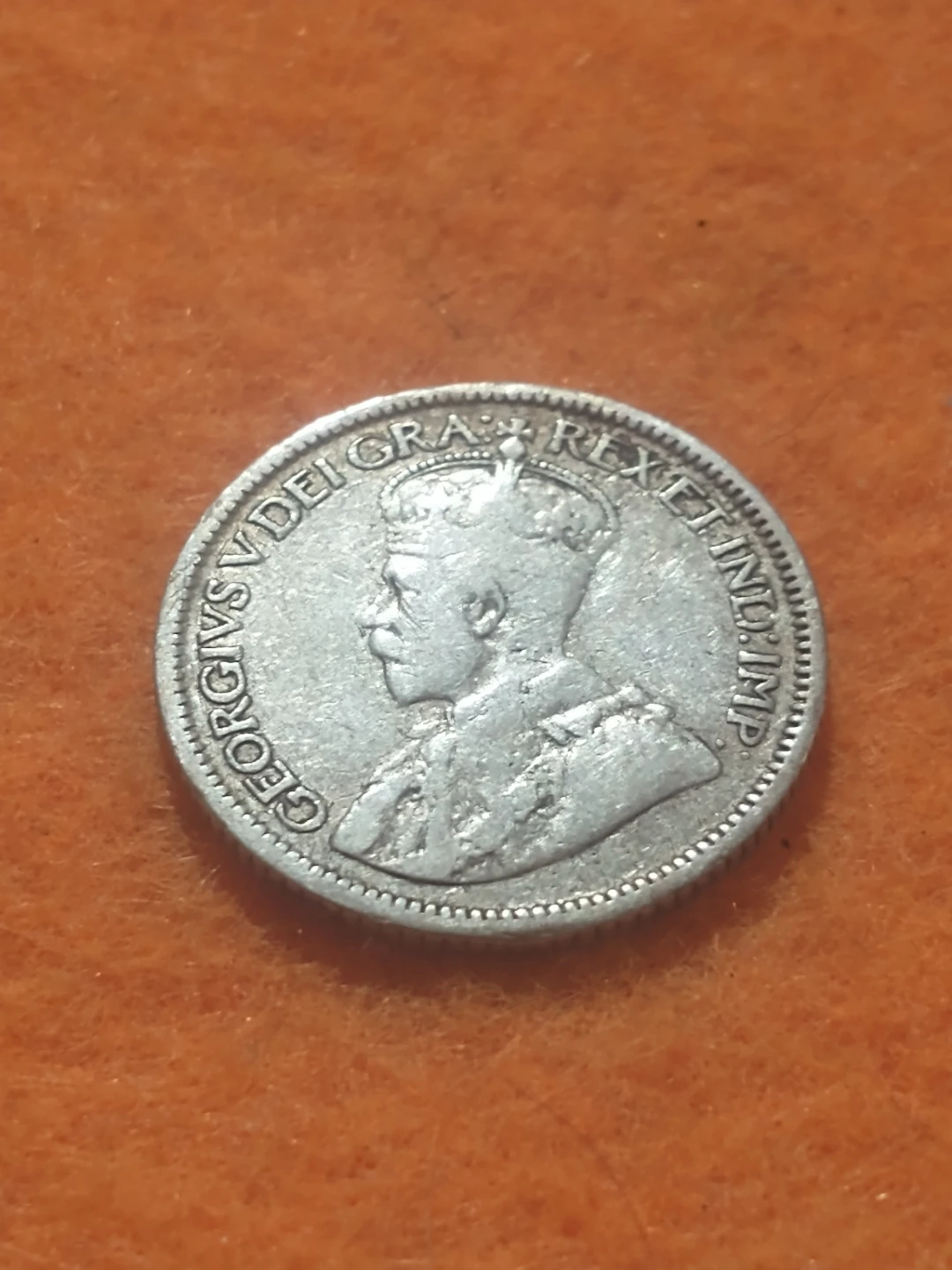VF 1917 Canada George V .925 silver dime KM #23 - photo 3