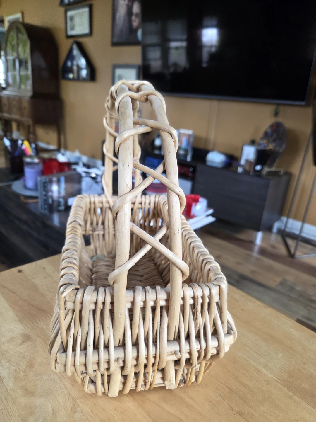 Wicker Basket with Handle - photo 4
