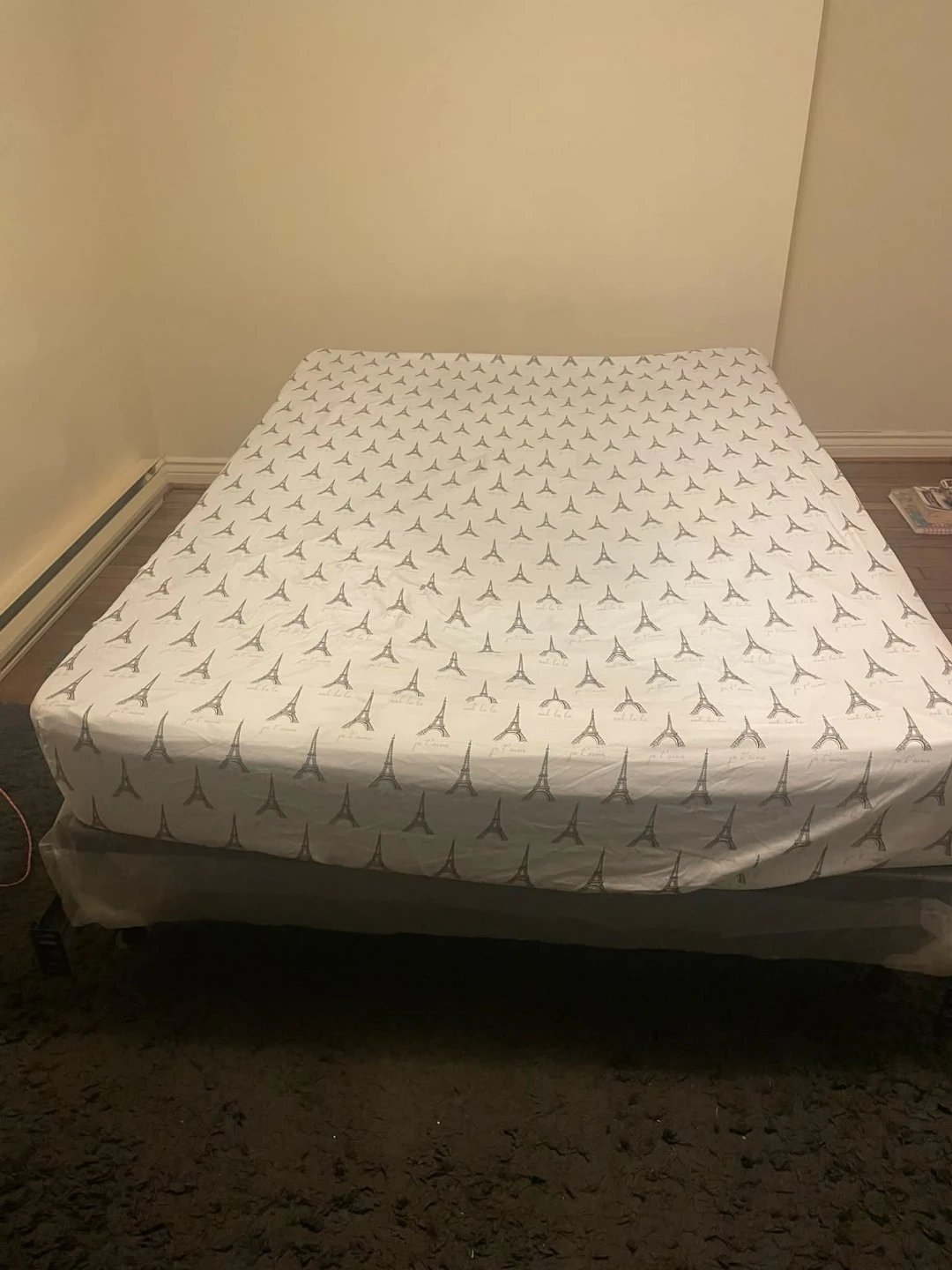 Double Mattress with Base and Metal Frame