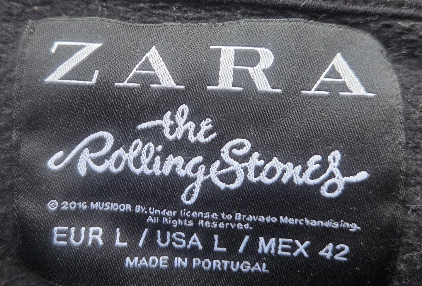 Zara The Rolling Stones Black Graphic Sweatshirt - photo 3
