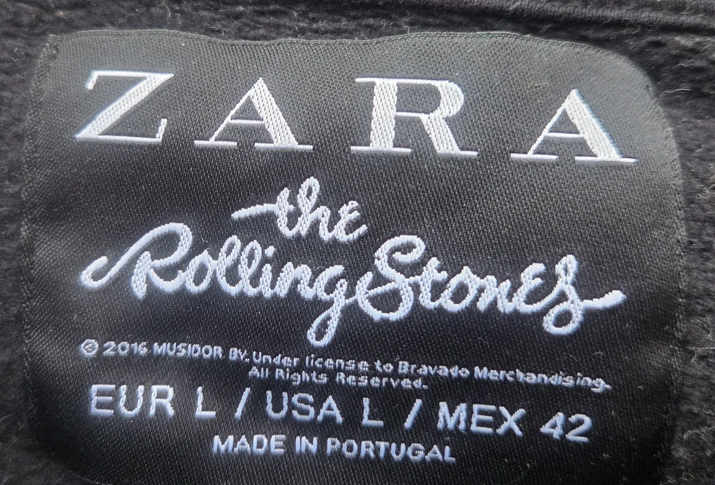 Zara The Rolling Stones Black Graphic Sweatshirt - photo 3