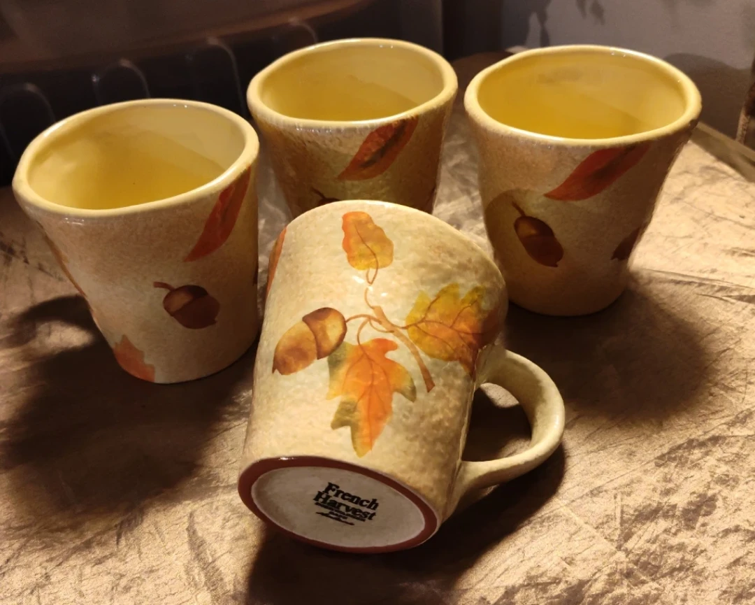 French Harvest Set of 4 Mugs