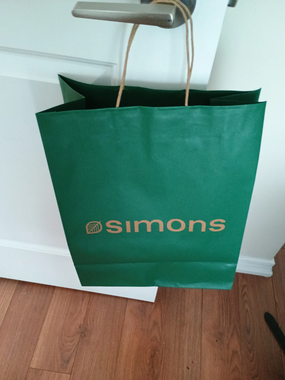 Simons Green Paper Shopping Bag