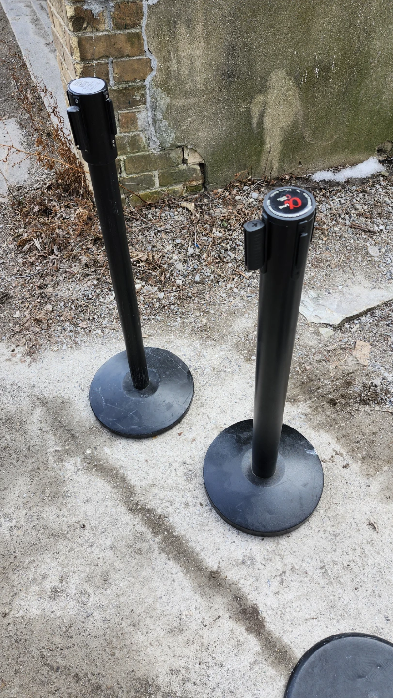 Black Retractable Belt Stanchions - photo 3