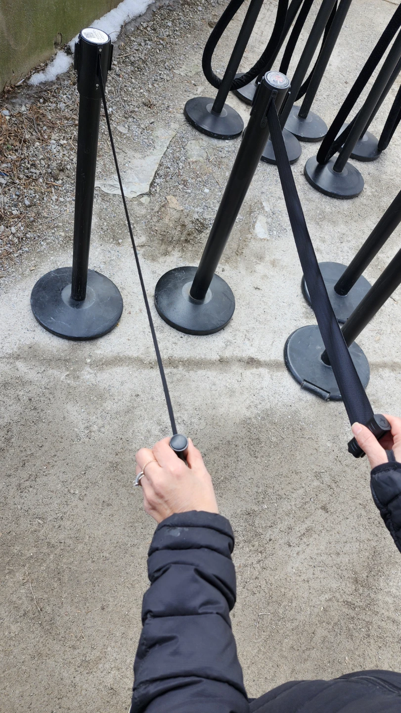 Black Retractable Belt Stanchions - photo 4