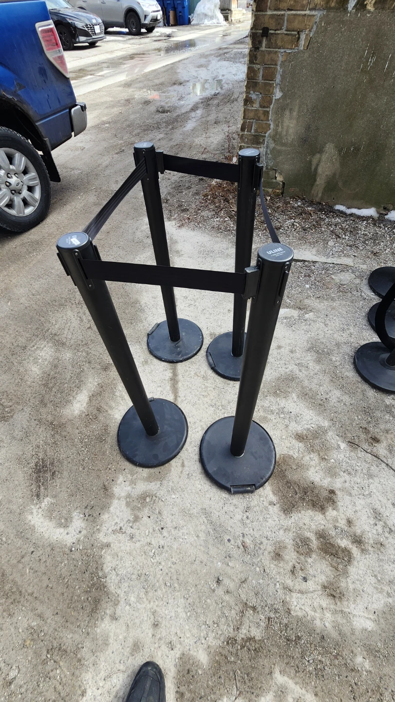 Black Retractable Belt Stanchions - photo 5
