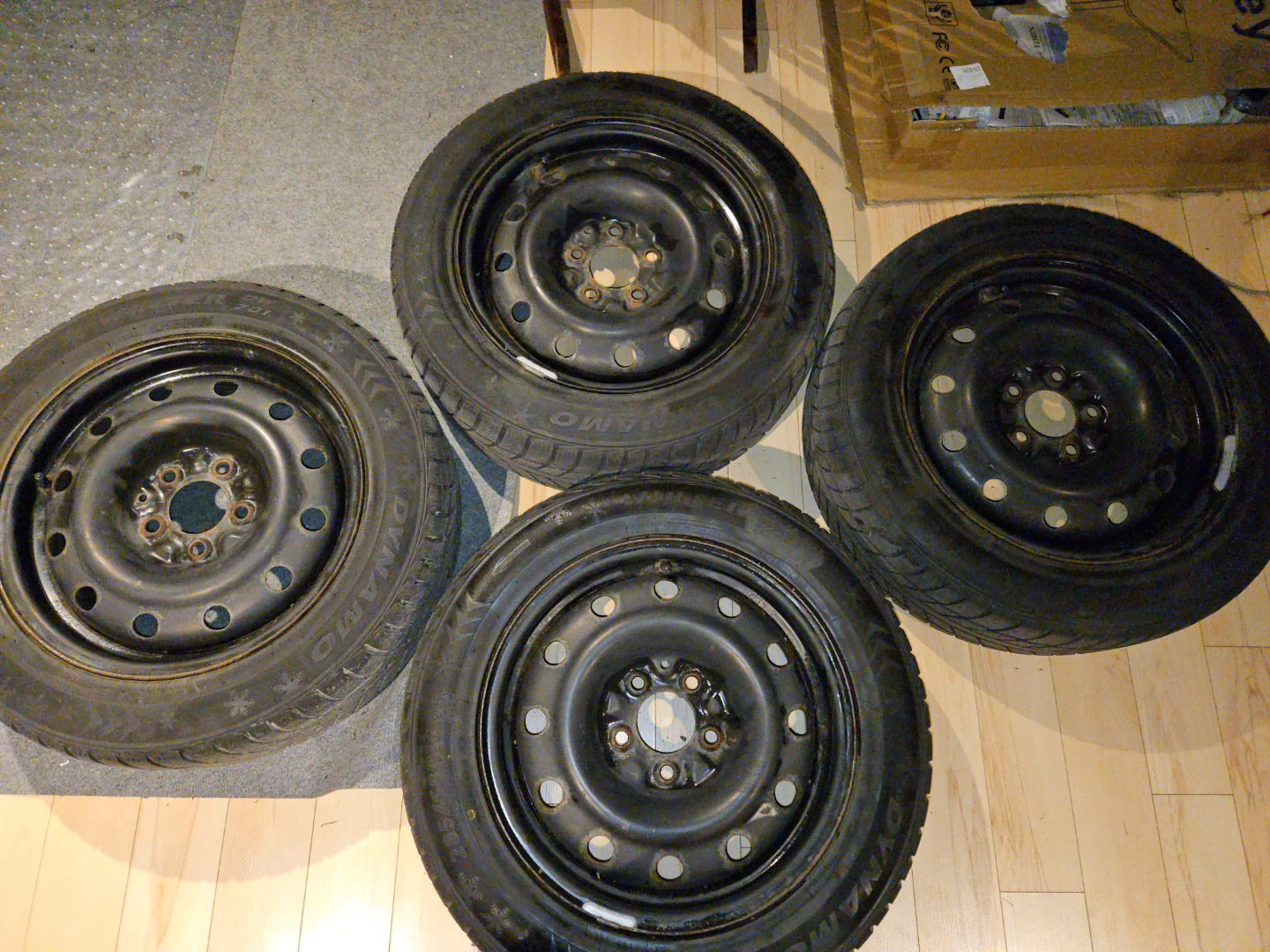 Set of 4 Winter Tires with Rims