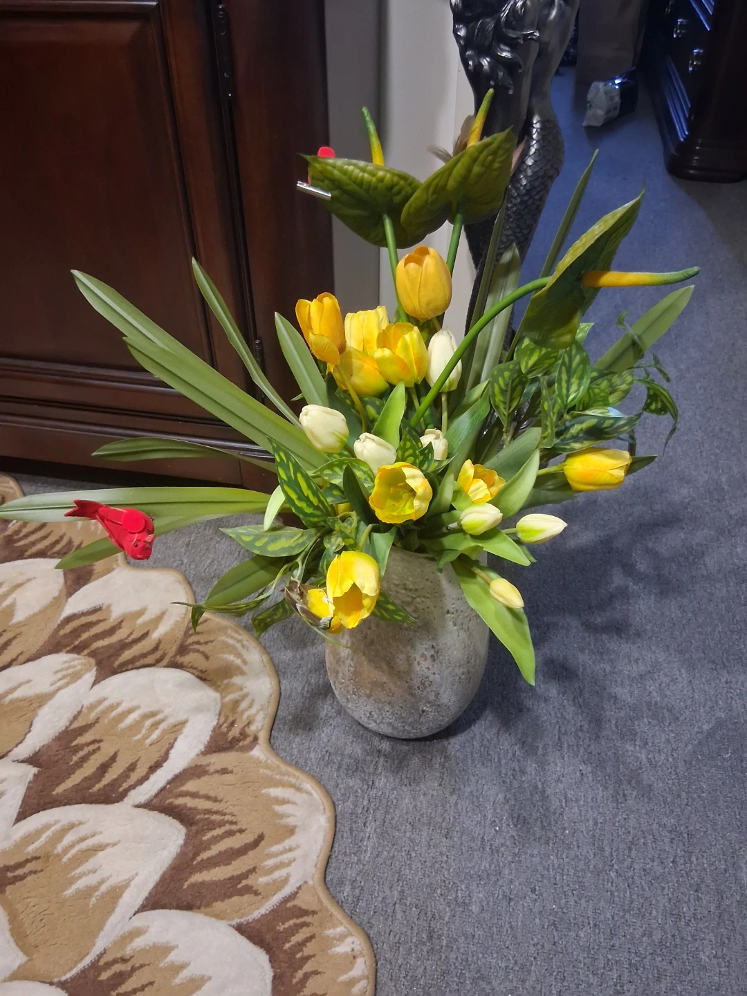 Flowers with beautiful Vase.