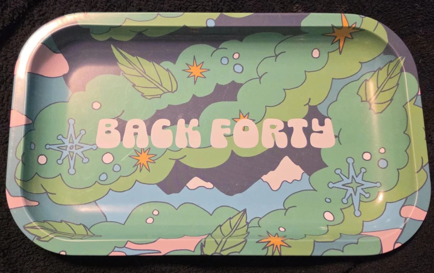Back Forty Rolling Tray