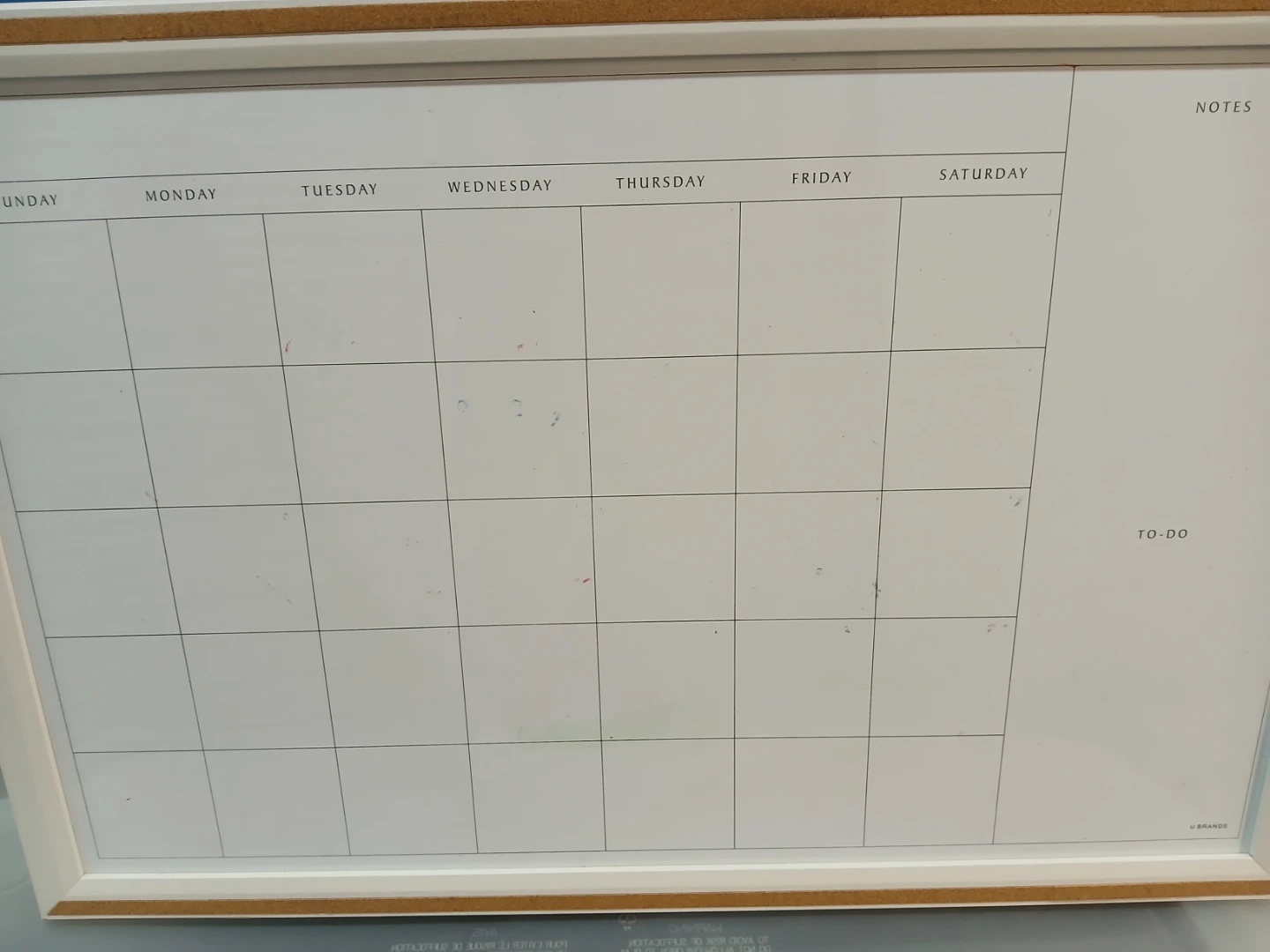 Wall Calendar Whiteboard with Notes and To-Do Section - photo 4