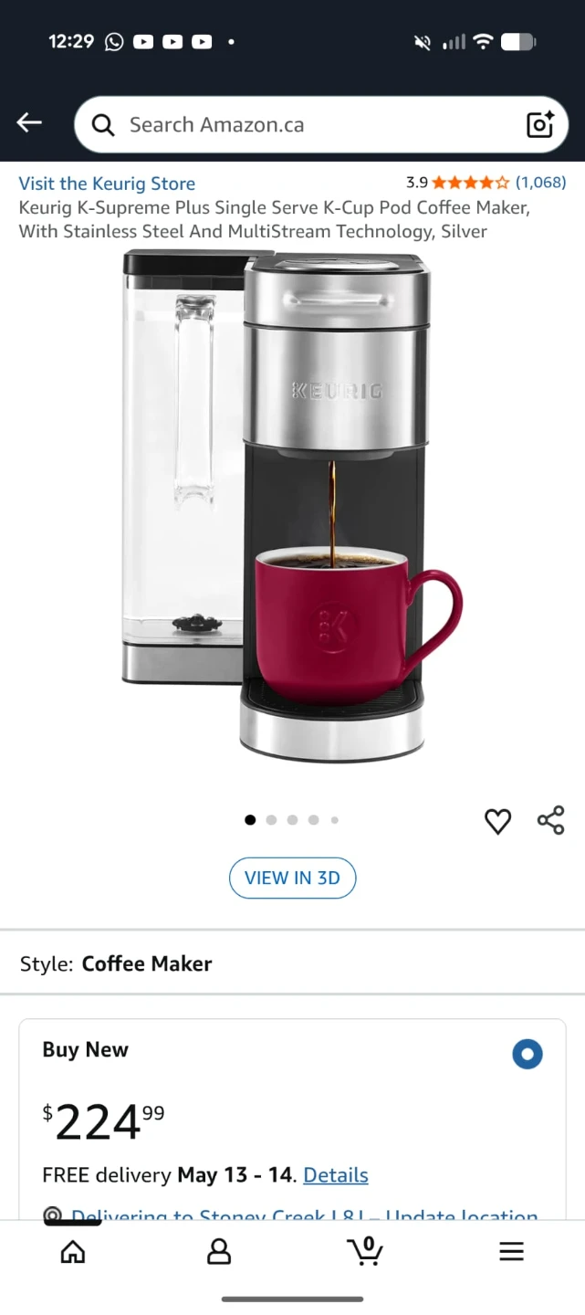 Keurig K-Supreme Plus Single Serve K-Cup Pod Coffee Maker