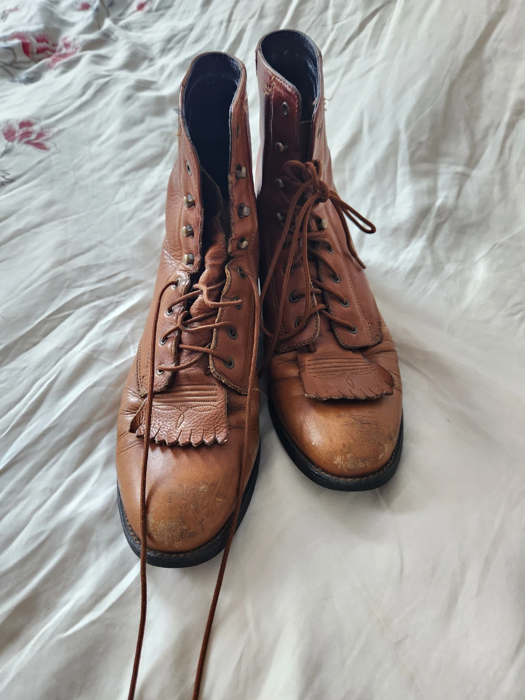 Ariat Brown Leather Lace-Up Work Boots - photo 2